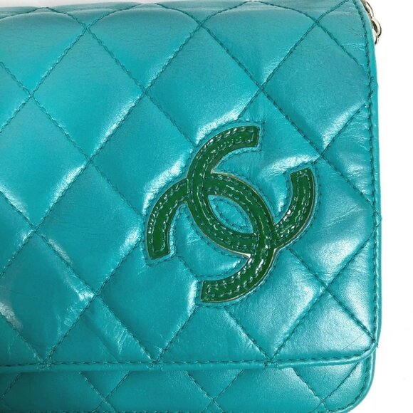 CHANEL Crossbody CC Mark Quilted Matelasse Chain Long Wallet Shoulder Bag - Picture 5 of 16